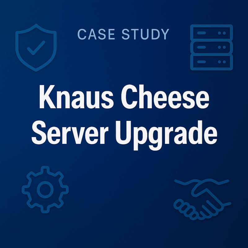 Knaus Cheese Server Upgrade