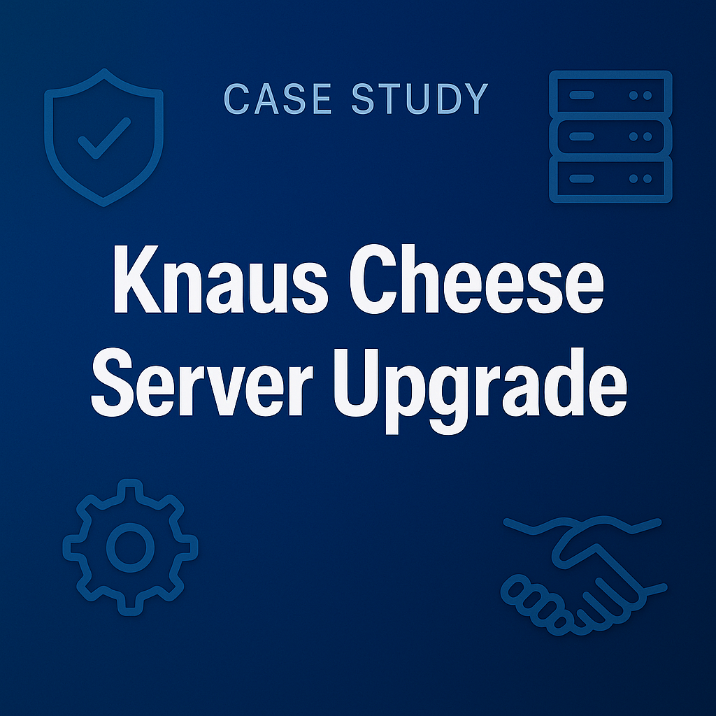 Knaus Cheese Server Upgrade