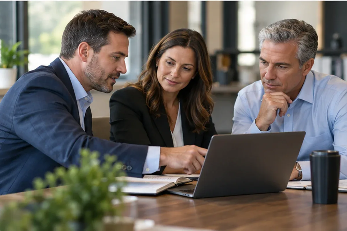SST advisor reviewing a security plan with a CPA