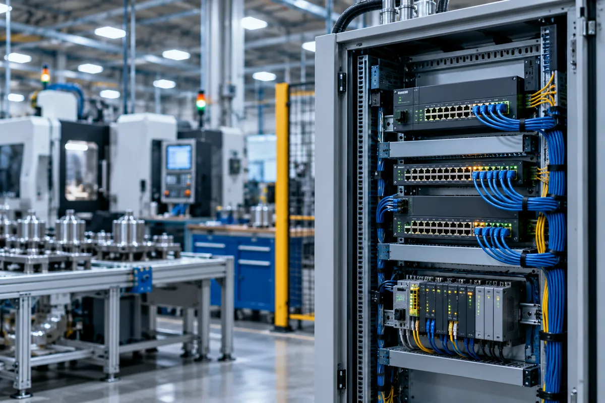 Network equipment supporting a manufacturing floor